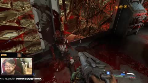 [Day 51 of streaming] Playing some Doom while munchkin sleeps, then jumping on Skyrim 