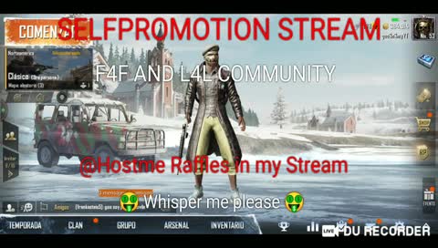 Pubg Mobile*Selfpromotion Stream F4F and L4L Community*