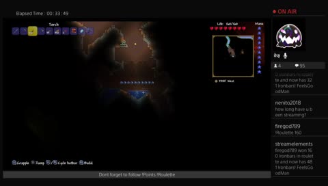 PS4 Terraria new character cuz im bored !points !roulette