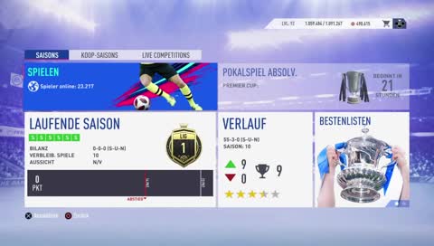 Weg zum Liga 1 Titel Saisons 55-3-0 