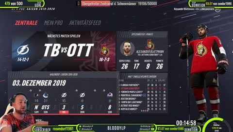 [GER] Letzter Stream vor dem Weihnachtsstream #BaP #Ottawa #Senators