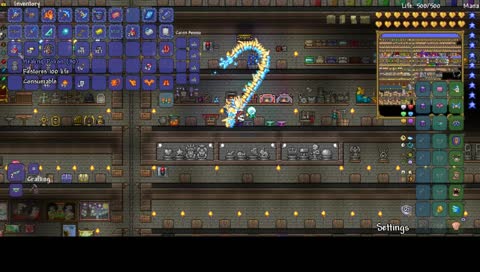 Just Digging out my World in Terraria to Pass the Time. Waiting for PugMan to get on so we can League.