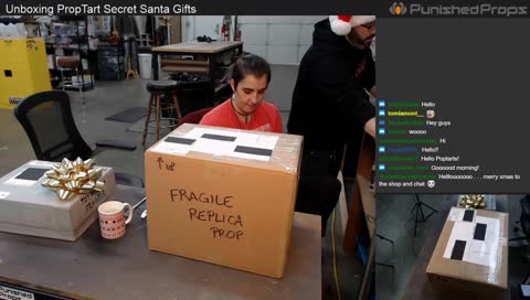Unboxing PropTart Secret Santa Gifts