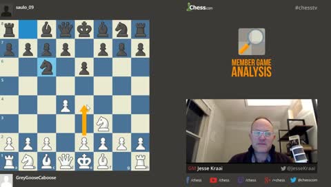 Member Game Analysis with GM Jesse Kraai via chess.com/tv