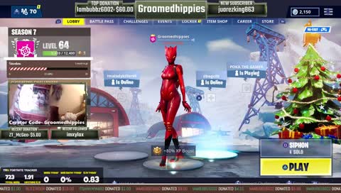 !giveaway Time! || Fortnite Christmas || Level 63 ||