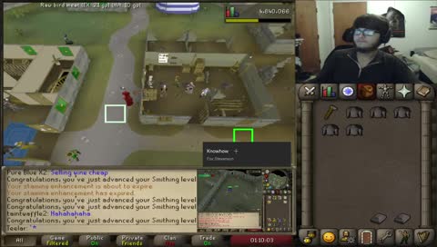 smithing till 85 then mining grind