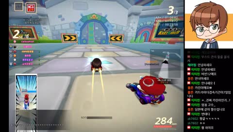 카트라이더)자칭 고인물 소통방송 b:12