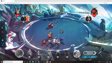 Day 1242 / Duelyst / Robbed Again. I now have a collection of Police Event cards. Can I turn these in for a coffee? / Token stream