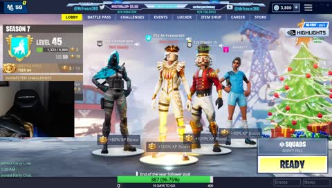 Nutcracker Christmas || PC Fortnite 800+ dubs 14k+ kills