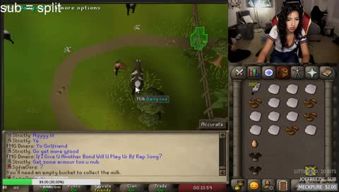 She nearly pissed herself