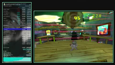 BFBB Any% Runs for Sub 107 (With Pause Clip Drain the Lake)