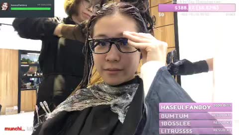 [ENG/中文] Getting hair done ^^ | Cheer with #charity! | !card ♡