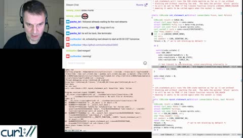 curl development with Daniel
