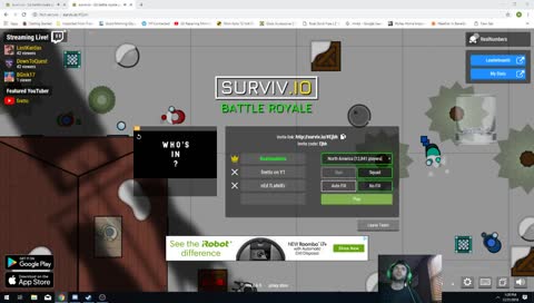 {Eng} Surviv.io with viewers. 33% win ratio in squads.