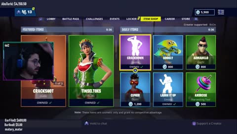 كود الايتم شوب : BoDe .. أفضل طور في فورتنايت