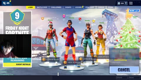 FRIDAY NIGHT FORTNITE CLOUT FARM | might have to randomly leave? who knows