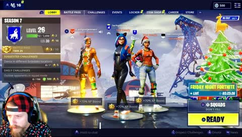 F'ing Fantastic Fortnite Friday's with Friends! || PS4 || #RedOnCrew #BeExcellent