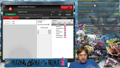 Fish and Chips: Chess Streamers Poker Challenge is LIVE now! Watch, join or yak it up with us in Discord!