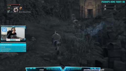 Blood Level 4 con'td, 10 pushups per death (All bosses and DLC) Counter > !dead