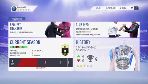 FIFA 19 Pro Clubs Road to Division One