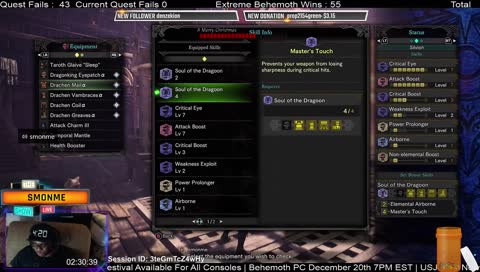 [XBOX] HR 999 AT Kulve & Vape | !Session, !Sub, !Behemoth, !Donate, !Lurk, !Loots | Build Help | Lurkers Welcome |