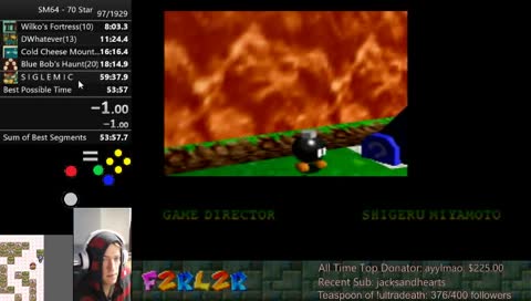 [N64] 70 Star !ultradeath !clip