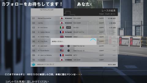 【Ride2】Ride2 レミレミ杯 日本最速決定戦（異論は認める）