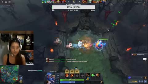 playing dota with pail of shits