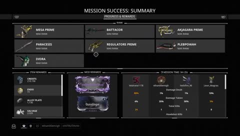 [PS4] [MR25] Kuva, Eidolons, Relics, Hikou prime giveaway at 11 am, MR 4.