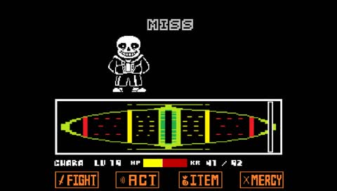 trying to beat sans