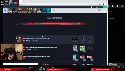 cant find stream, giveaways dont show