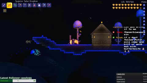 Terraria doing achievments!