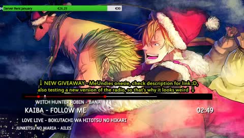 Anime Music Radio 24/7 - Monthly giveaways!