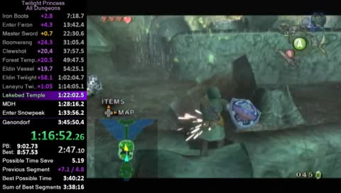 Twilight Princess All Dungeons Speedrun