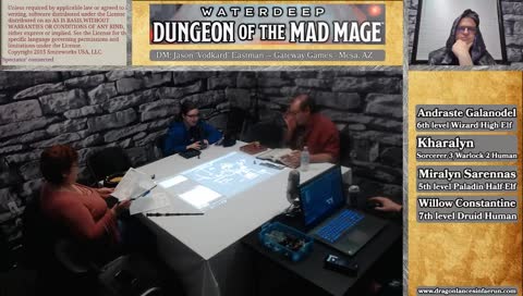 D&D Dungeon of the Mad Mage every Saturday at 6pm PST. Coming in Janbuary: Dragonlance!