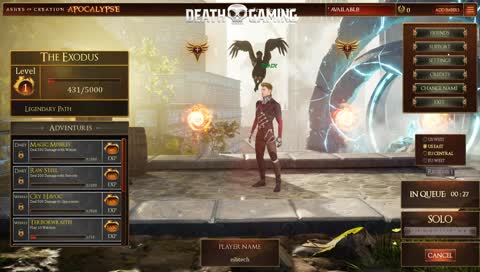 Death Gaming: Ashes of Creation - Attempting
