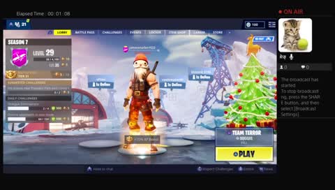 Fortnite (PS4) Season 7 gameplay