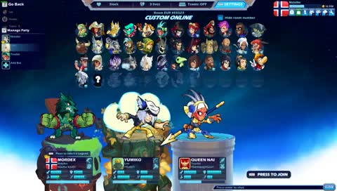 [EU] Playing brawlhalla before the big day! [I play with followers]