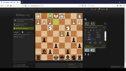 GM Pap-G is playing 3+3 casual blitz against viewers @lichess.org