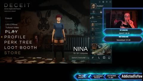 Deceit: to calm my nerves