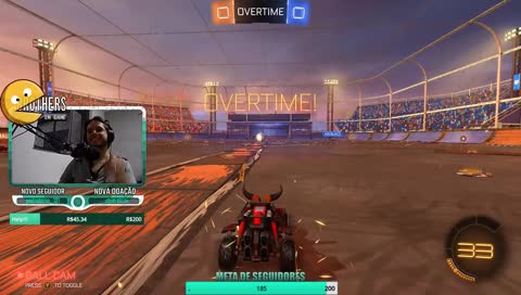 #17 Jogando com a galera - ROCKET LEAGUE... agora somos AFILIADOS!!! Manda BITS!