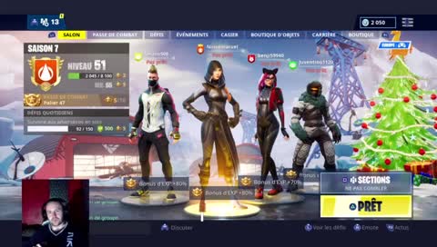 [FR-PS4] Bambiland sur Fortnite // 100 follo avant 2019 !? !top1 !discord !twitter 