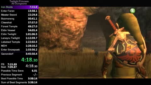 Twilight Princess All Dungeons Speedrun