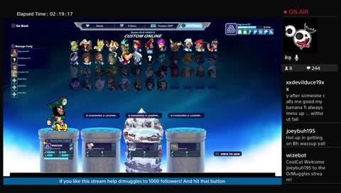 (ps4) open lobby brawlhalla with viewers come hang out and play!