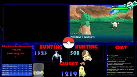 [!shinydex] Back to Articuno and Cyndaquil hunts! Come chat and hang out! :D