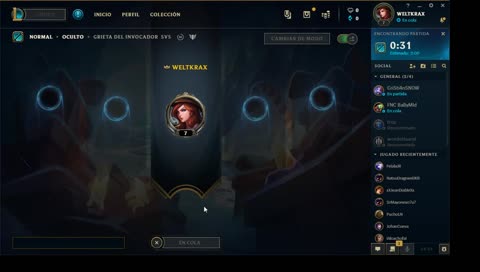 Un novato en la liga League of Legends