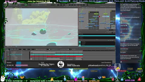 Charity Art Stream supporting endangered Tigers! Also 2D animation.