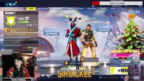Fortnite Short Stream!| Beer Drinkin' Violence!| SUBSCRIBE| !prime| @sirdickel | 27k On Instagram
