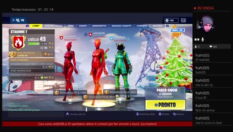 Possibilità di vincere v-buck se guardi la live  
