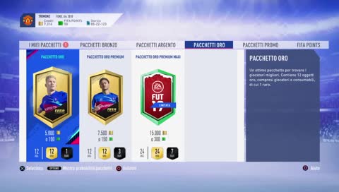 fifa spacchettamtnti fifa points